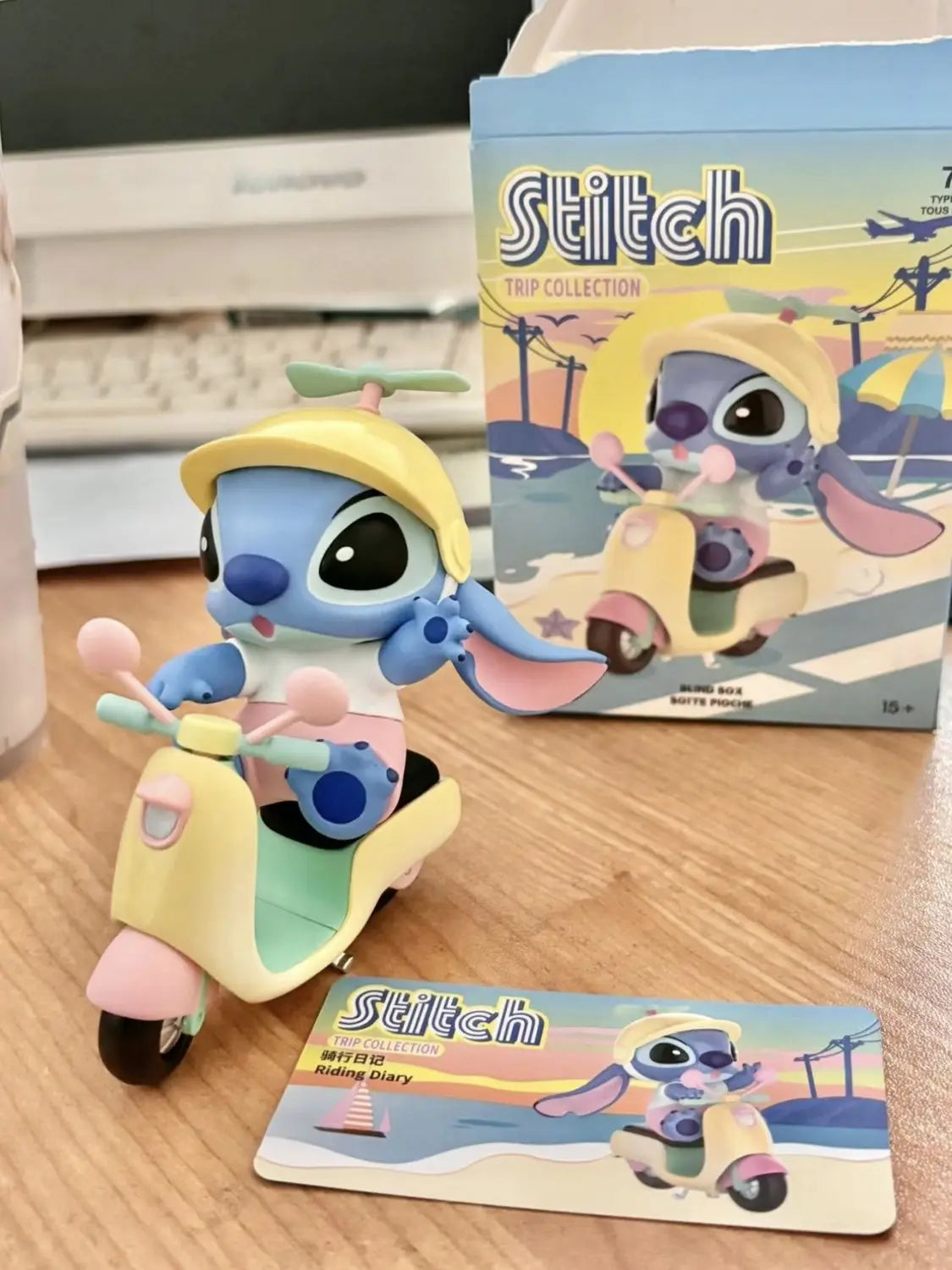 Stitch Lilo and Stitch Cartoon Cute 3D Doll Summer Beach Series Desktop Ornaments Car  Decoration Birthday  Gifts for Friends