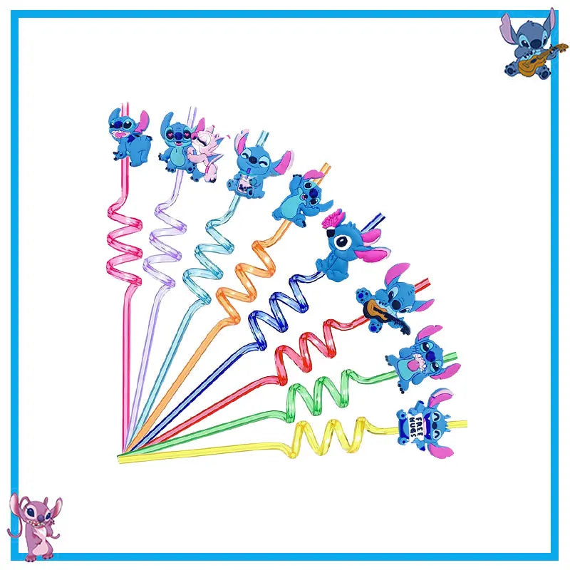 New Stitch Birthday Party Decoration Tableware Balloons Cups Plates Banner Straws Lilo And Stitch Theme Party Supplies Toy Gifts
