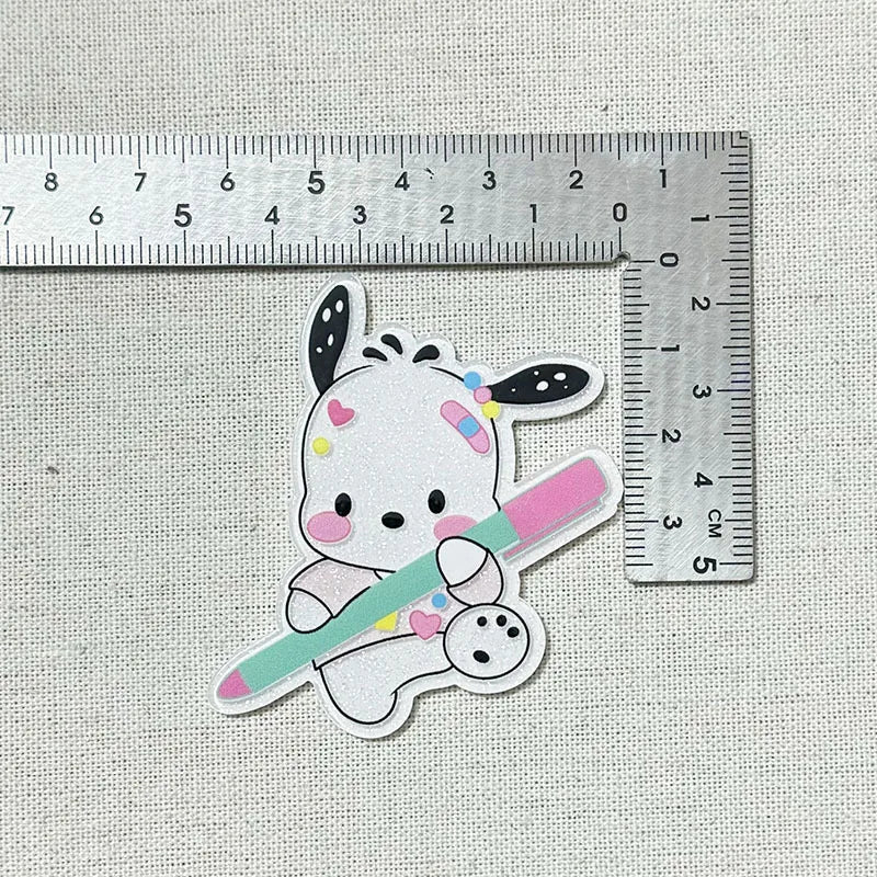 2pcs Cartoon Sanrio Acrylic Flatback Accessories DIY Hair Accessories Hairpin Jewelry Jewelry Mobile Phone Case Charms