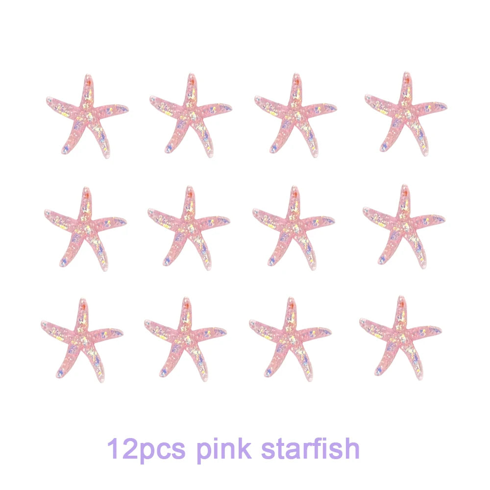 Mermail Cake Decoration Pink Purple Mermaid Tails Bubbles Shells Cake Toppers Under the Sea Theme Birthday Baby Shower Party Dec