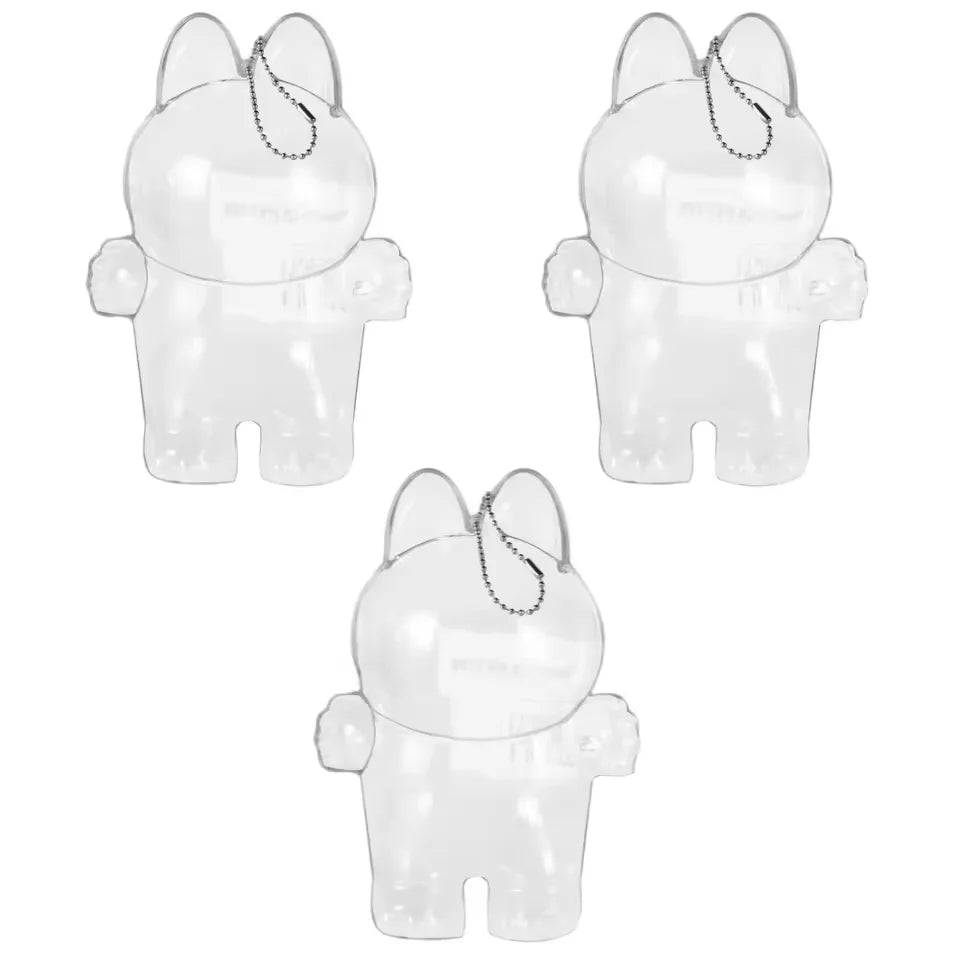 PopMart Monster Labubu V1 V2 Sit Party Transparent Protective Shell Doll Protective Doll Clothes Outfit Doll Accessories