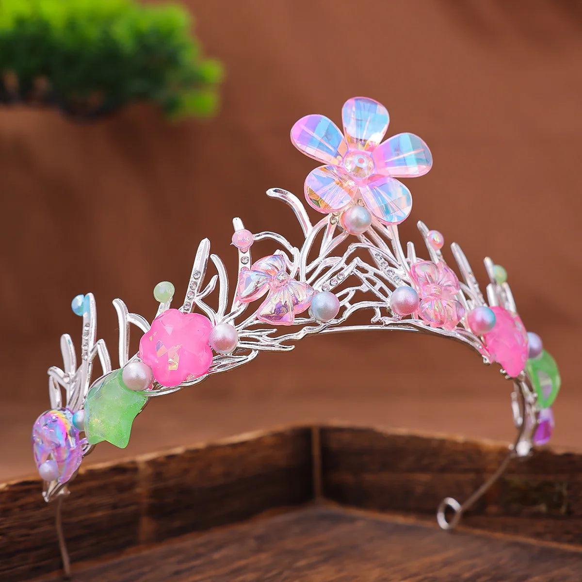 Handmade Mermaid Fish Crown Ocean Style Costume Seashell Starfish Hair Accessories for Women Girls Princess Birthday Party Tiara