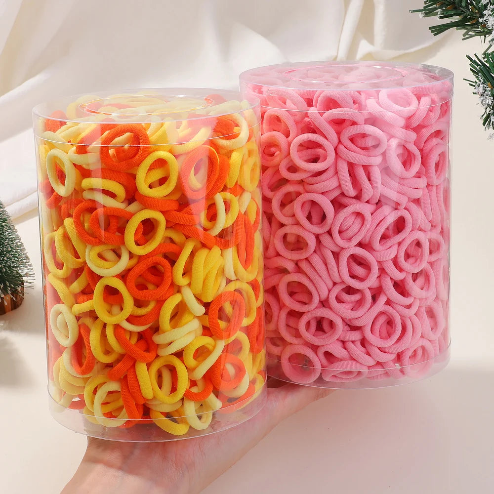 50/100/300pcs Kids Elastic Hair Bands Girls Sweets Scrunchie Rubber Band for Children Hair Ties Headband Baby Hair Accessories