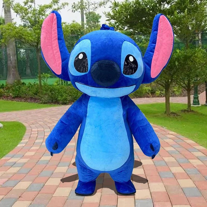 Brand New Blue Lilo & Stitch Mascot Costume Inflatable Cosplay Suits Cartoon Character 2m/2.6m Inflatable Costume For Adults
