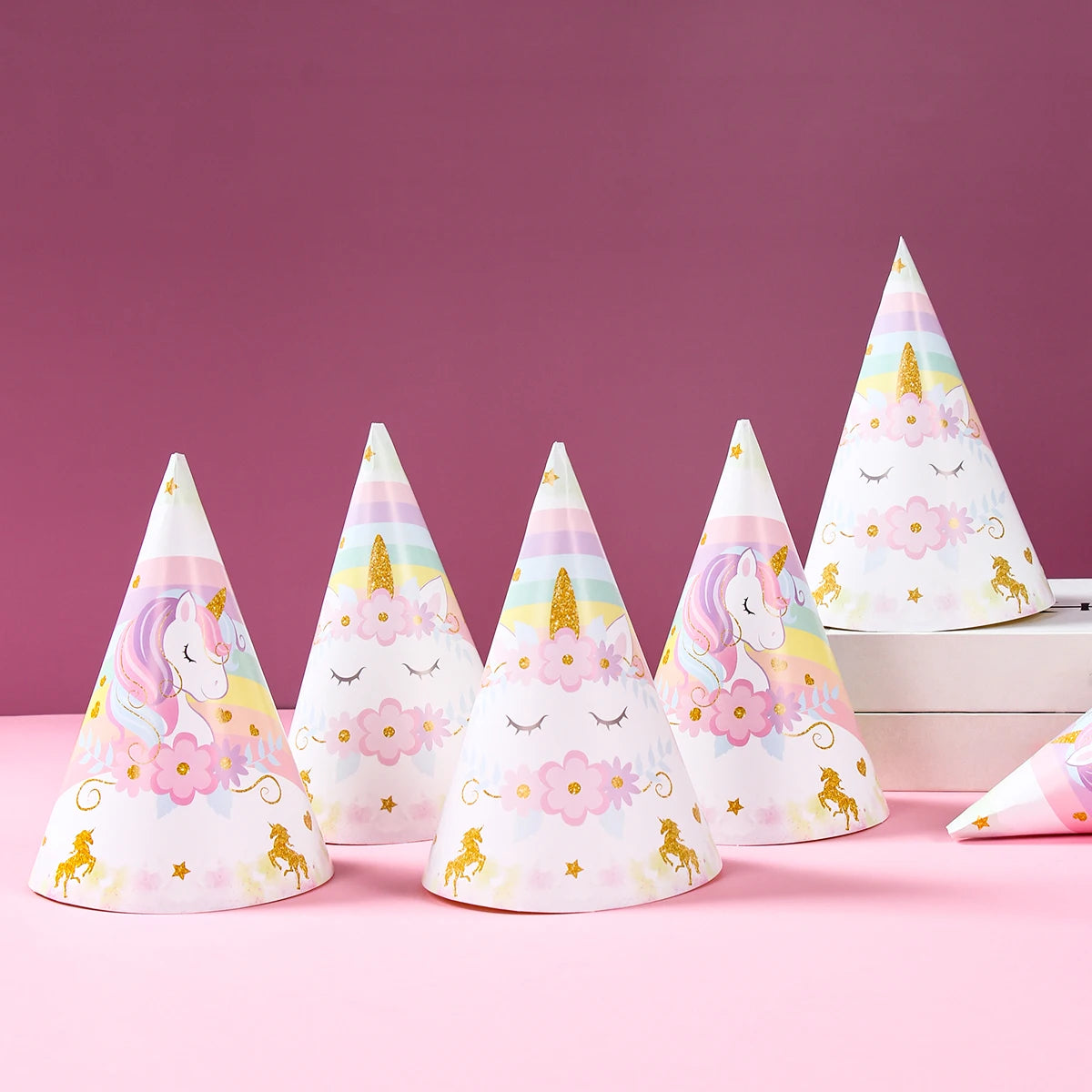 Unicorn Party Supplies Rainbow Unicorn Paper Plates Cups Napkin for Baby Shower First Girls Birthday Party Decorations