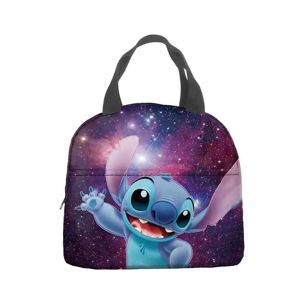 MINISO Stitch Children's Lunch Bag Primary School Lunch Box Bag Children's Best Gift Cartoon Mochila Best Gift for Children