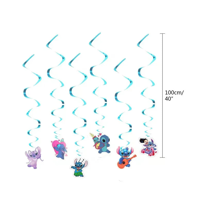 Stitch Birthday Party Decorations Tableware Cups Plates Tablecloth for Kids Foil Balloon Backdrop Lilo and Stitch Party Favors