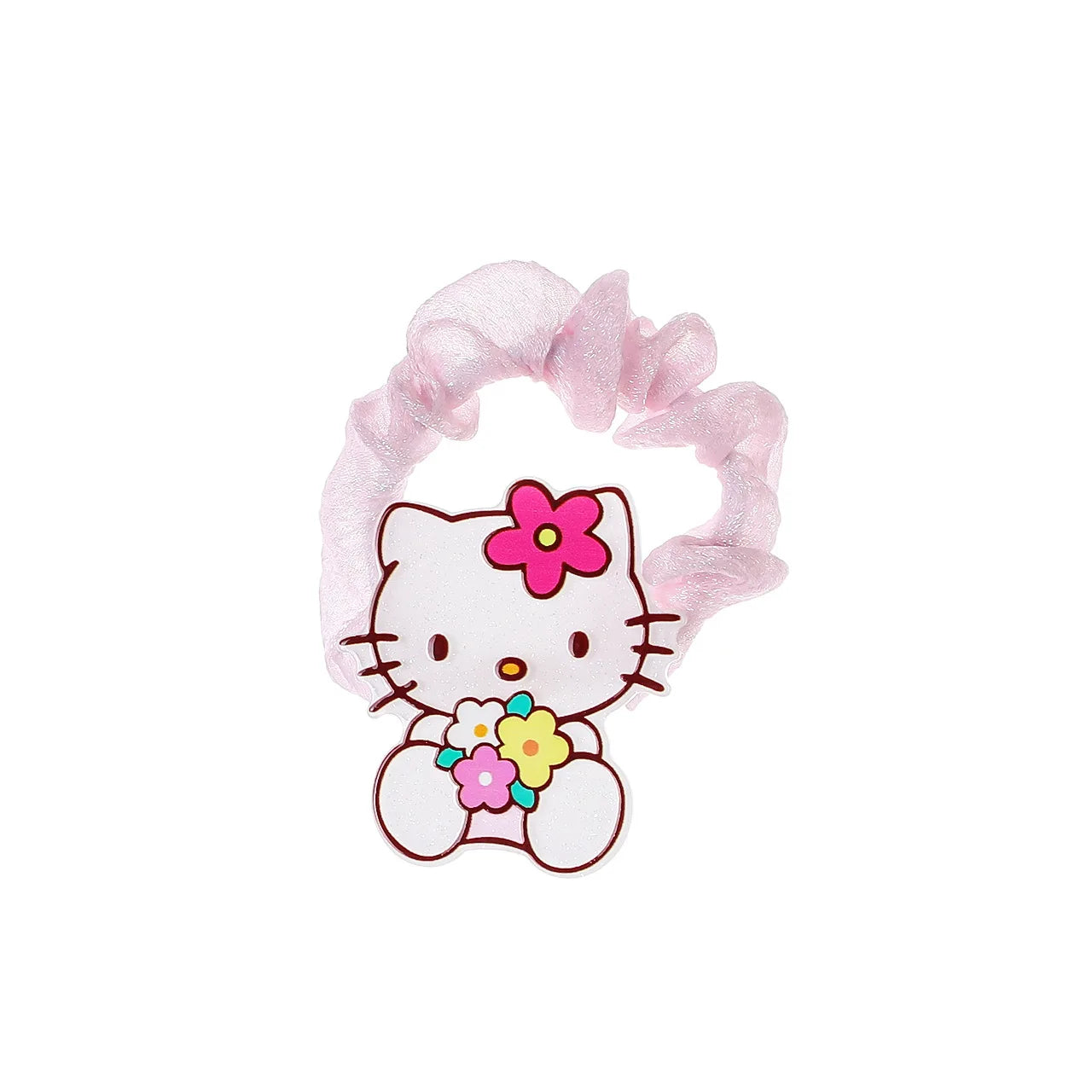 Sanrio Hello Kitty Cat Hair Band Cute Cartoon Girl&Child Sweet Kawaii Bestie Hairpin Charm Ponytail Holder Holiday Gifts