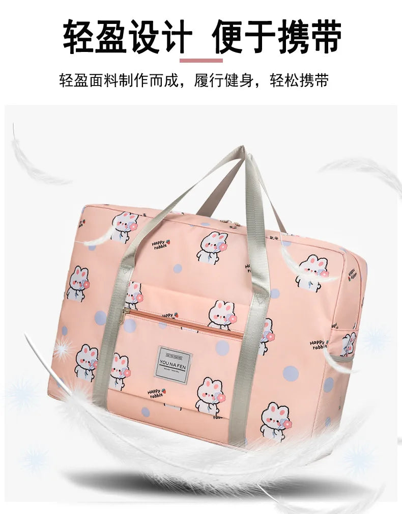 Large Capacity Travel Bag Portable Business Trip Light Portable Student Trolley Case Luggage Bag Maternity Storage Bag for Girls