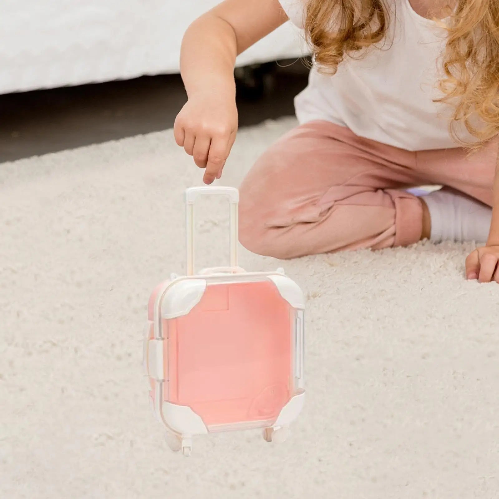 Doll Suitcases Box Cute Doll Travel Luggage for Party Favor Boys Girls Kids