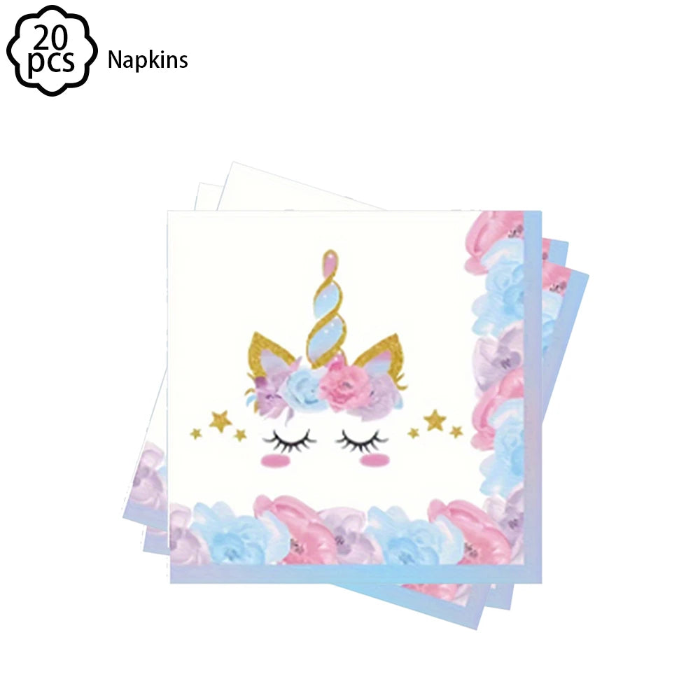 Unicorn Party Banner Garland standing Unicorn Balloon Kids girls Birthday Decoration Banner Baby Shower Unicorn party decoration
