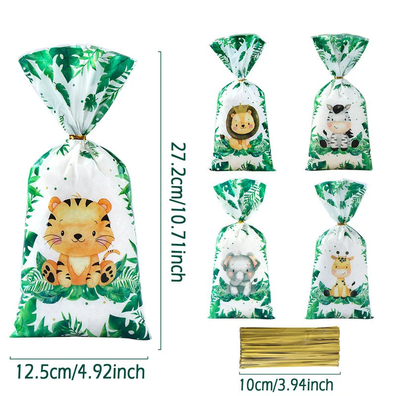 25/50/100pcs Unicorn Candy Bags Gift Packing Bags Birthday Party Decor Gift Bag for Guest Girl Birthday Supplies Baby Shower