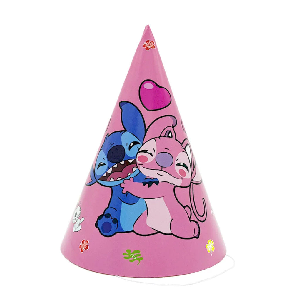 Lilo And Stitch Girl Party Birthday Decoration Set Party Supplies Tableware Stitch Balloon Banner Plate Napkin Tablecloth forkid