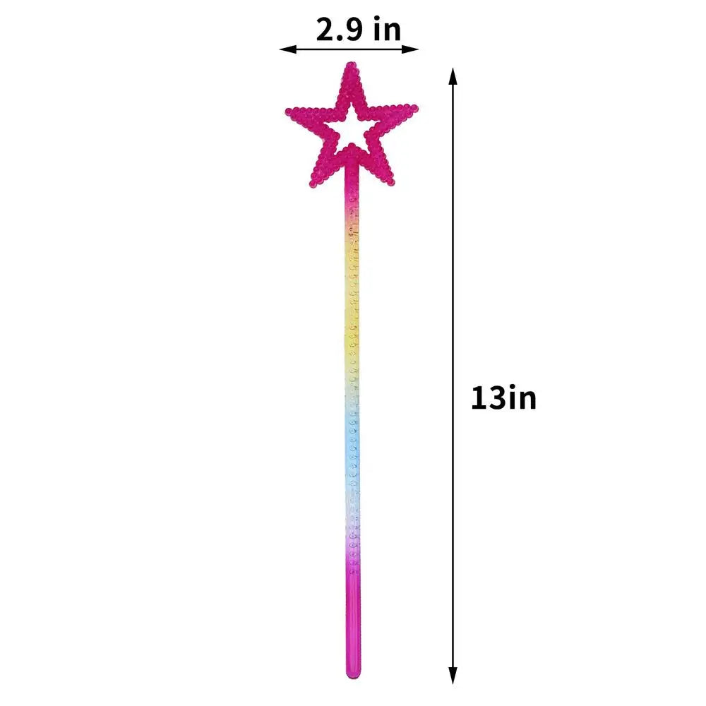 1pc Magic Wand For Kids Golden Silver Star Wand Fairy Princess Angel Wand Sticks For Girls Costume Birthday Party Wedding