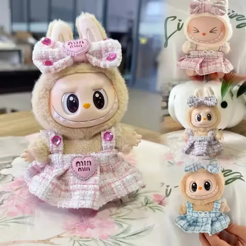 17cm Mini Plush Doll'S Clothes Outfit Accessories For Korea Kpop Exo Labubu Idol suit Clothing Gift