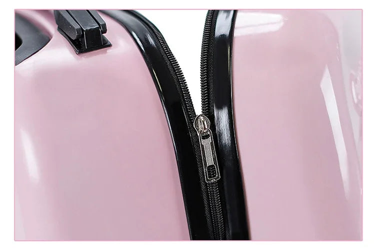 XQ kids travel suitcase 18-inch carry ons luggage trolley case for girls boys gift cabin rolling luggage spinner cute Cartoon