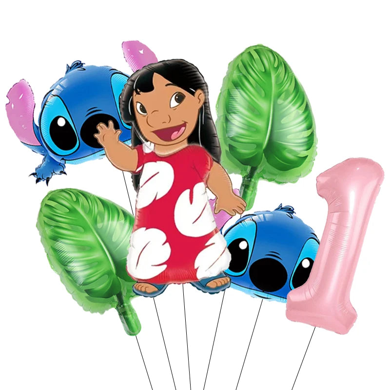Lilo & Stitch Party Balloons Stitch Number Balloon Garland Arch Kit Baby Shower Birthday Party Decor Kids Toy Gift