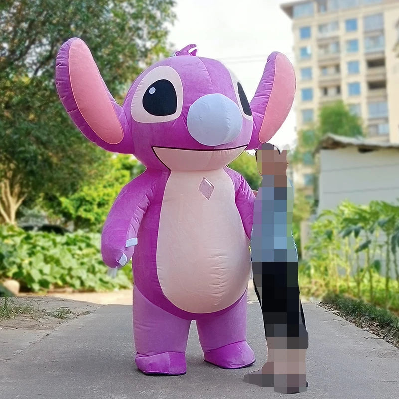 Brand New Blue Lilo & Stitch Mascot Costume Inflatable Cosplay Suits Cartoon Character 2m/2.6m Inflatable Costume For Adults