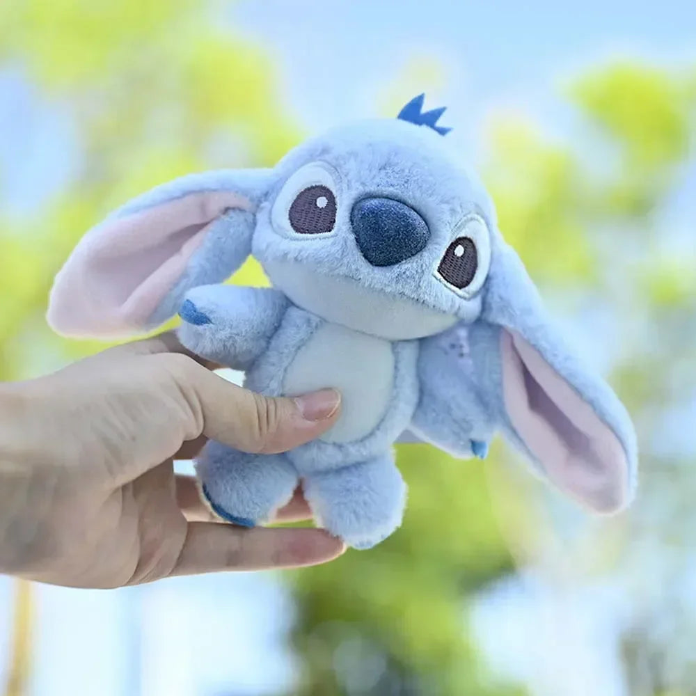 Kawaii Stitch Plush Keychain Toy Lovely Lilo & Stitch Doll Angel Plushies Cute Stuffed Bag Pendant Girls Birthday Gift