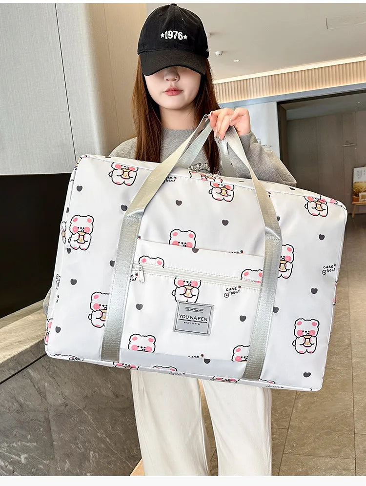 Large Capacity Travel Bag Portable Business Trip Light Portable Student Trolley Case Luggage Bag Maternity Storage Bag for Girls