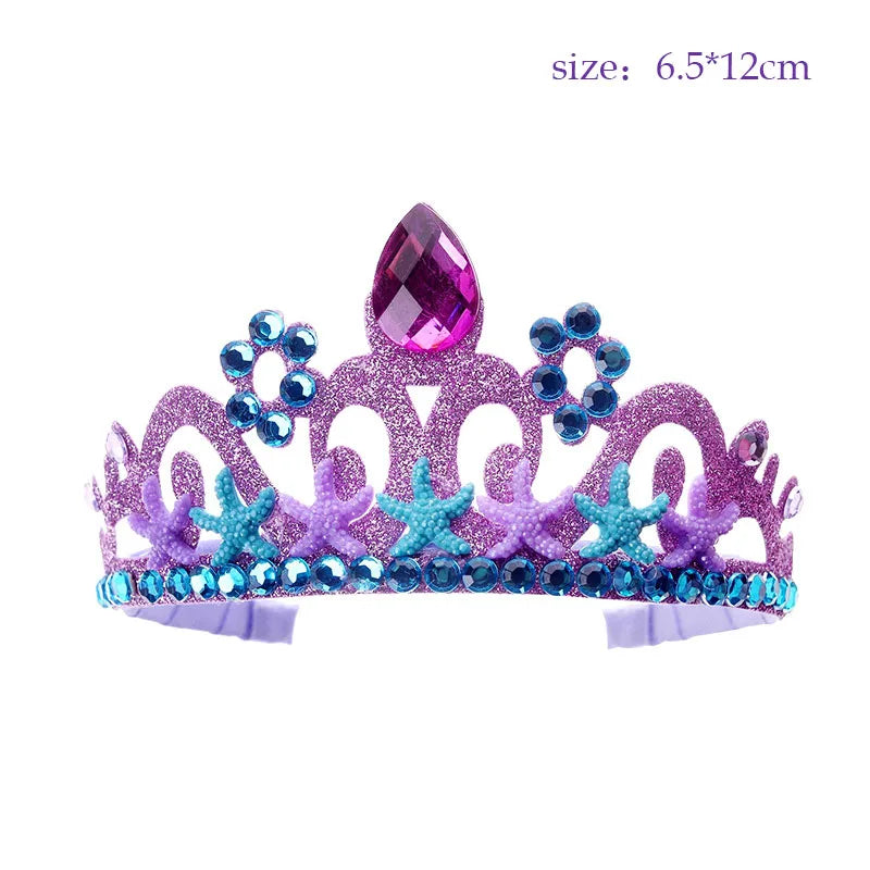 Mermaid Birthday Balloons Set 32inch Purple Number Shell Foil Ballon Girls Happy Little Mermaid 1st 2nd 3rd 4th Birthday Balloon