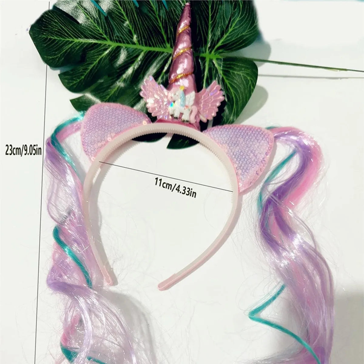 Unicorn Birthday Girl Headband Baby Shower Party Cute Kids Hair Hoop Hairbands Accessories Unicorn Birthday Party Decor Headwear