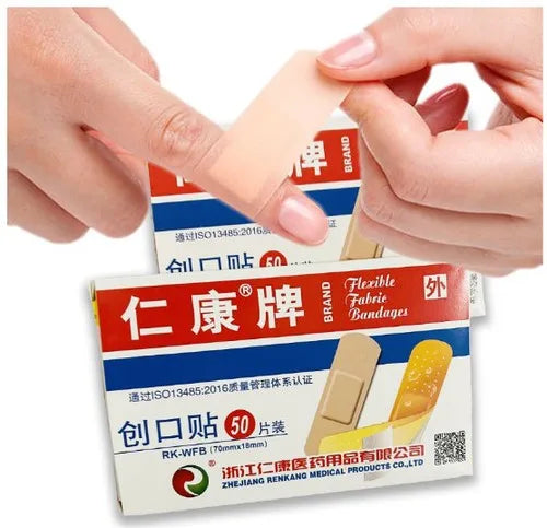50pcs Baby Bandage Waterproof Breathable Adhesive Plaster Hemostasis Wound Sticker Dressing Band Aid Banditas for Children