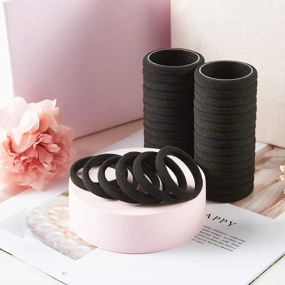 50Pcs/Set Girls Colorful Nylon Elastic Hair Bands Women Rubber Bands Headband Scrunchie Kids Ponytail Holder Hair Accessories