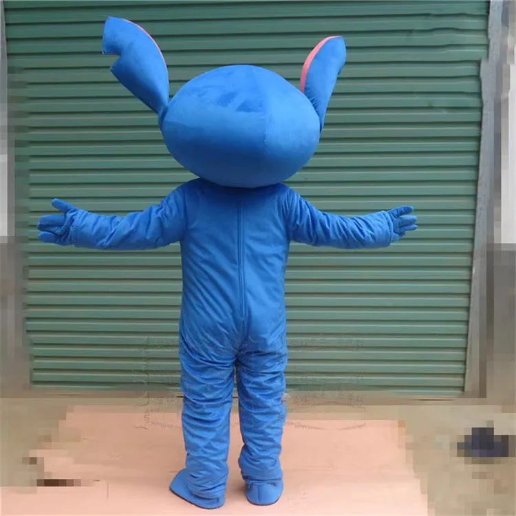 New Blue Lilo & Stitch Mascot Costume Anime Cartoon Character Advertising Fancy Dress Animal Carnival Party Adult Cosplay Suits