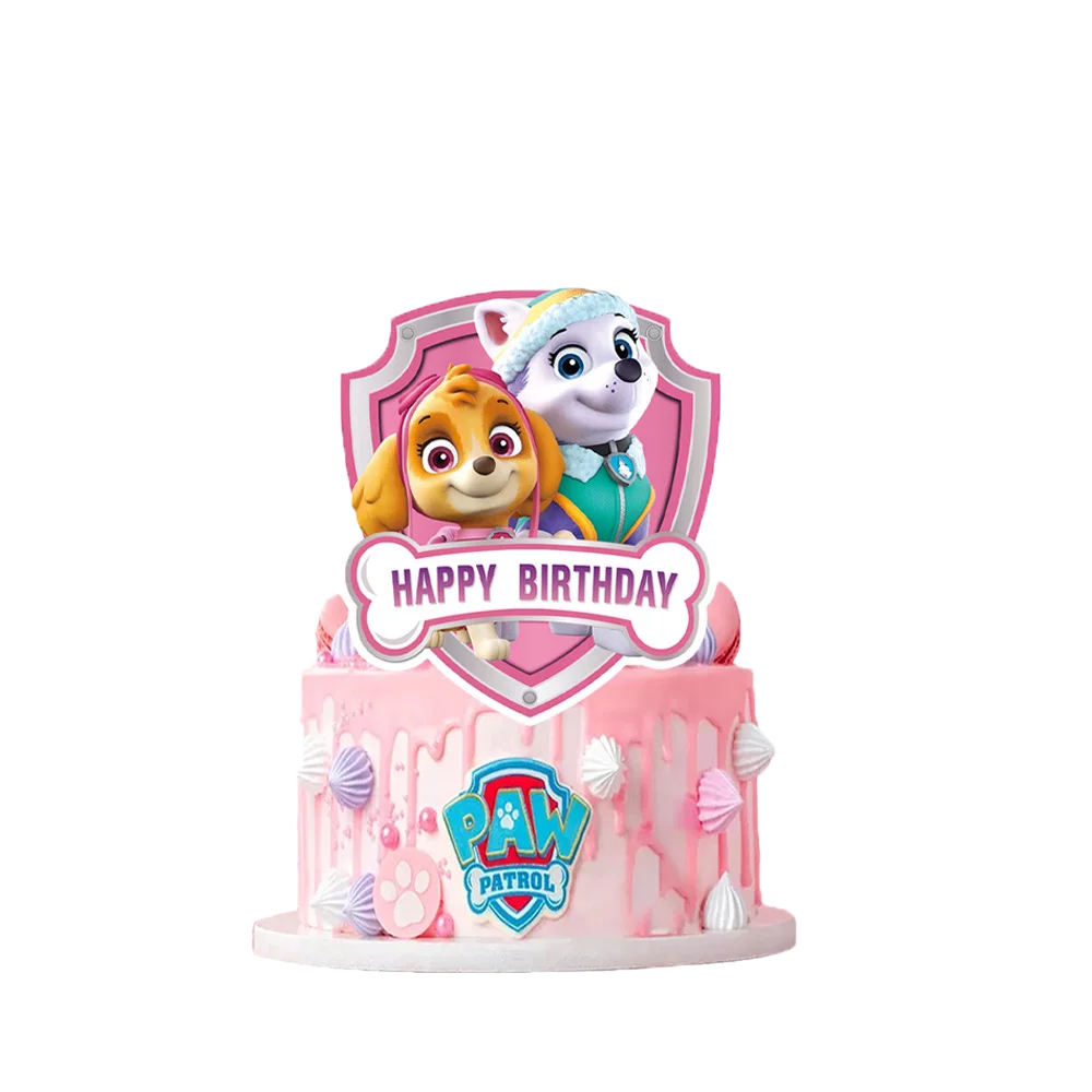 New Paw Patrol Birthday Decoration Dogs Skye Disposable Tableware Cup Plate Tablecloth Baby Shower Kids Girl Boy Party Supplies