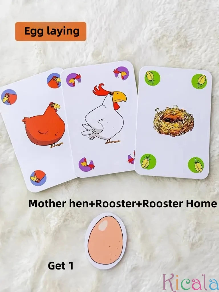 Educational Smart Toys for Kids Chick Run Logic Reasoning Strategy Card Game Learning Educational Toys Kids Card for gifts