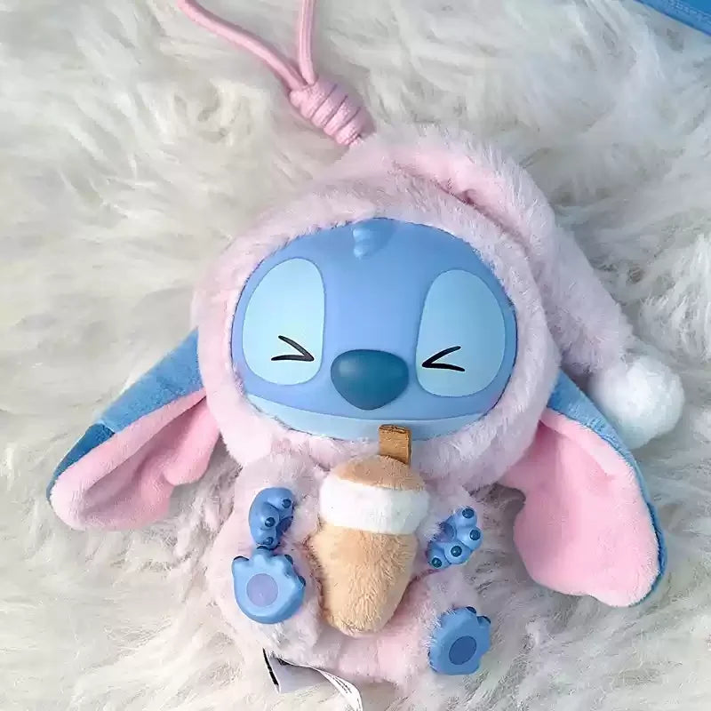 Genuine Stitch Eat Something Before Sleep Series Plush Blind Box Vinyl Toy Cute Doll Mystery Box Bag Pendant Decor for Girl Gift