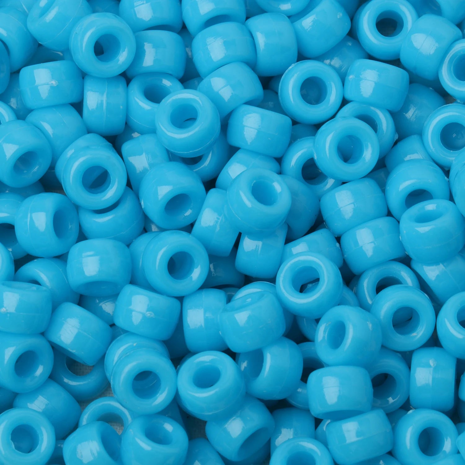 100pcs Luminous Pony Beads 6x9mm Acrylic Beads Big Hole Spacer Beads For Diy Craft Jewelry Charms Bracelets Making Hair Supplies