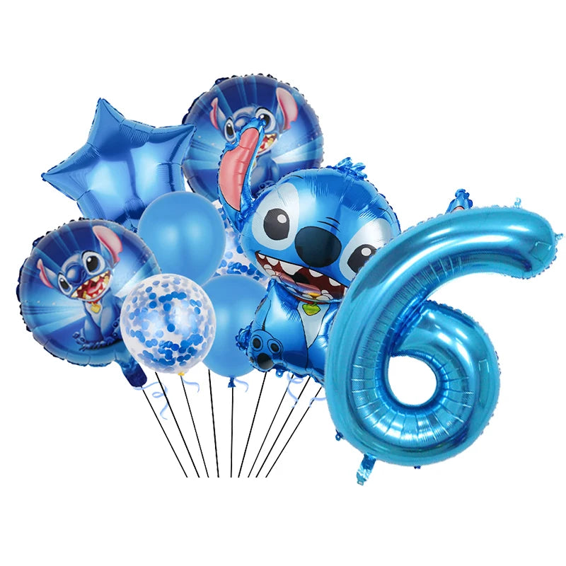 Stitch Birthday Party Decorations Tableware Cups Plates Tablecloth for Kids Foil Balloon Backdrop Lilo and Stitch Party Favors