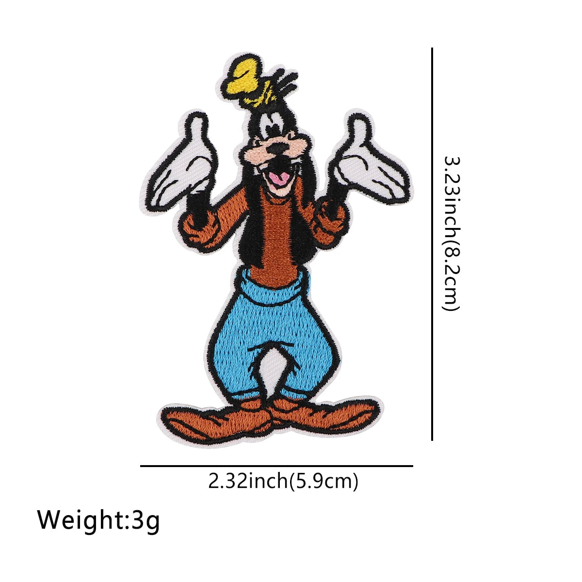 Cute Stitch Patches On Clothes Cartoon Mushu Dragon Embroidered Patches Animals Badges Iron On Patch DIY Clothing Accessories