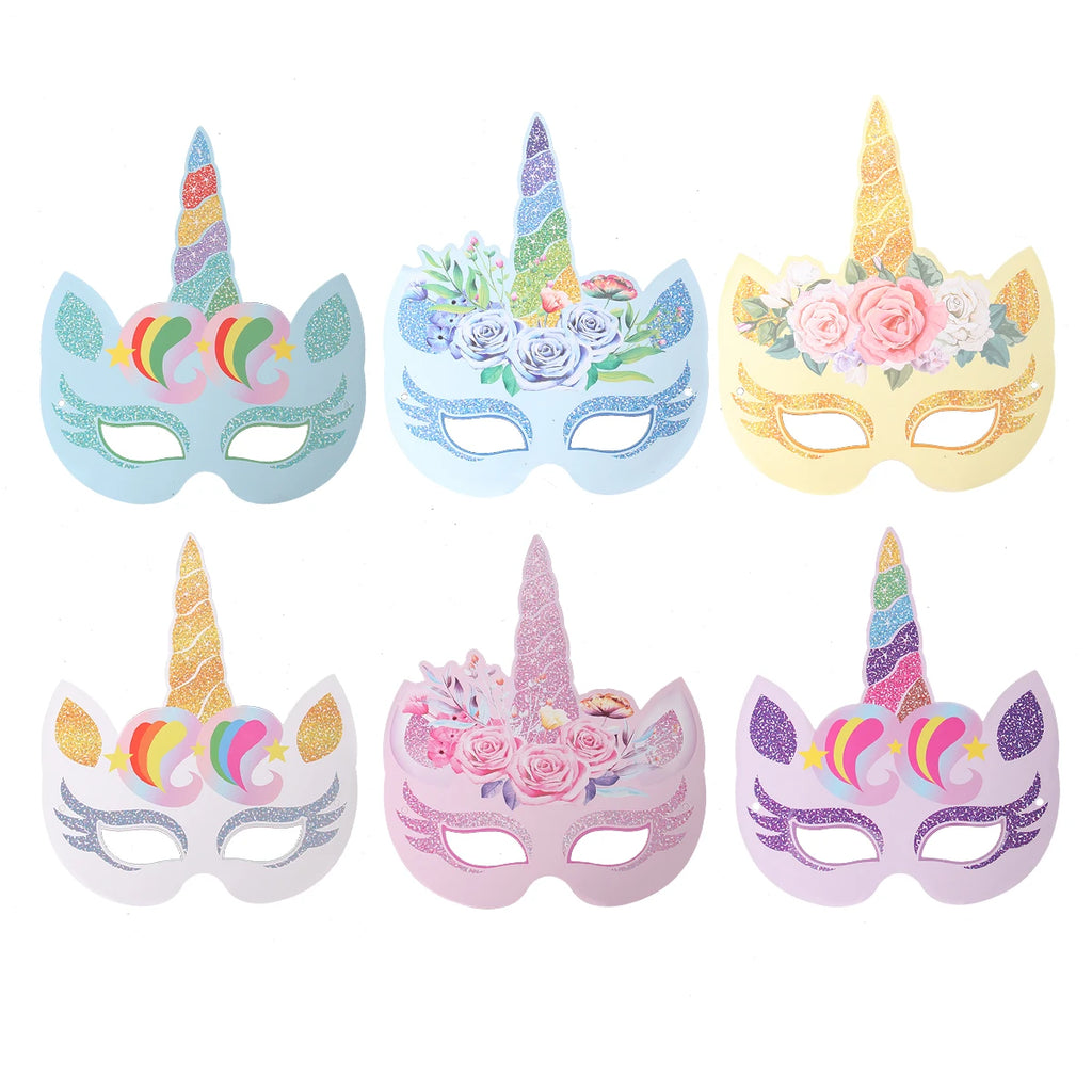 Rainbow Unicorn Disposable Tableware Background Unicorn Birthday Party Decorations Kids Baby Shower Girl Birthday Party Supplies