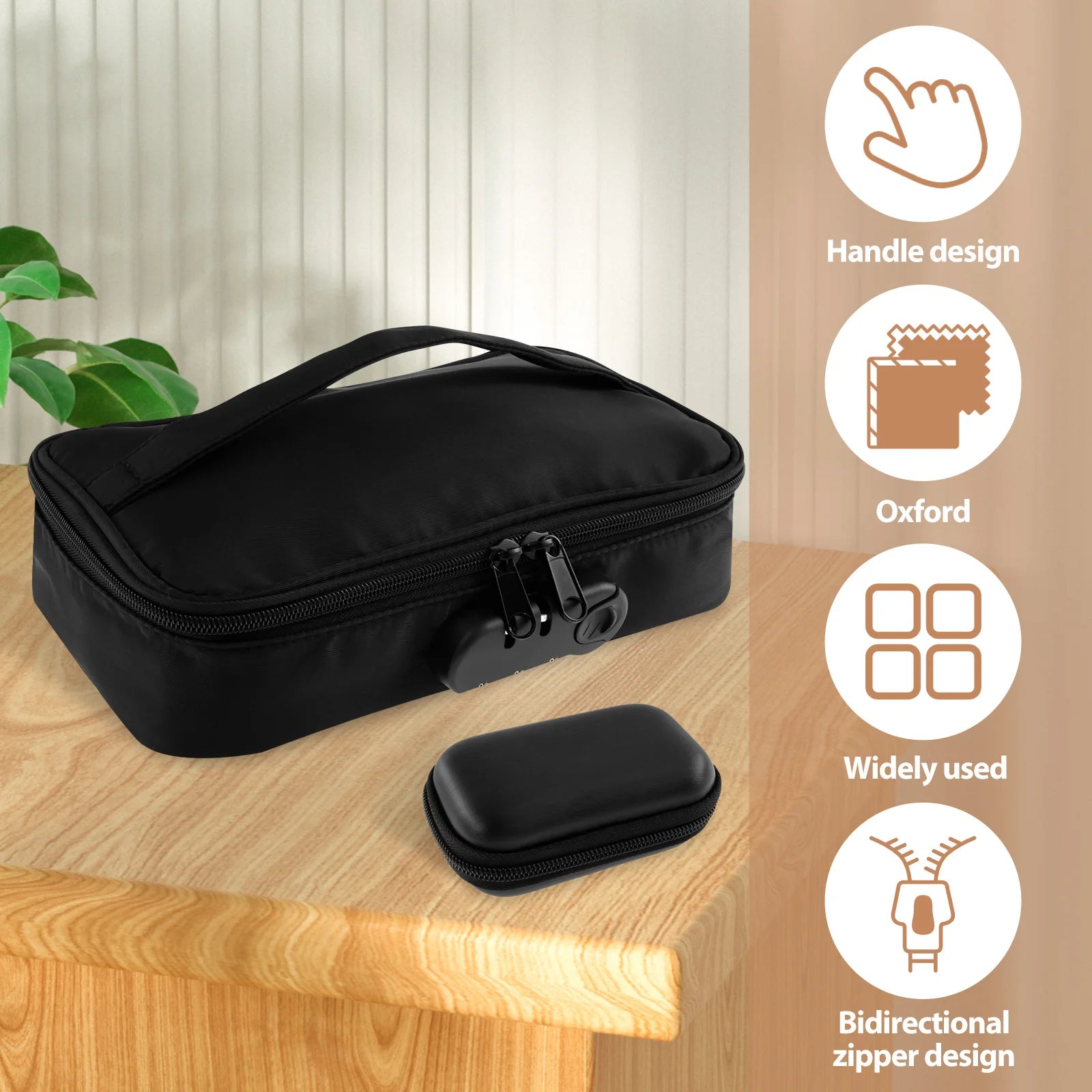 Lockable Toy Storage Bag Locking Storage Box Toy Organizer Case Organizer Container with Lock Box Travel Game Bag for Women Men