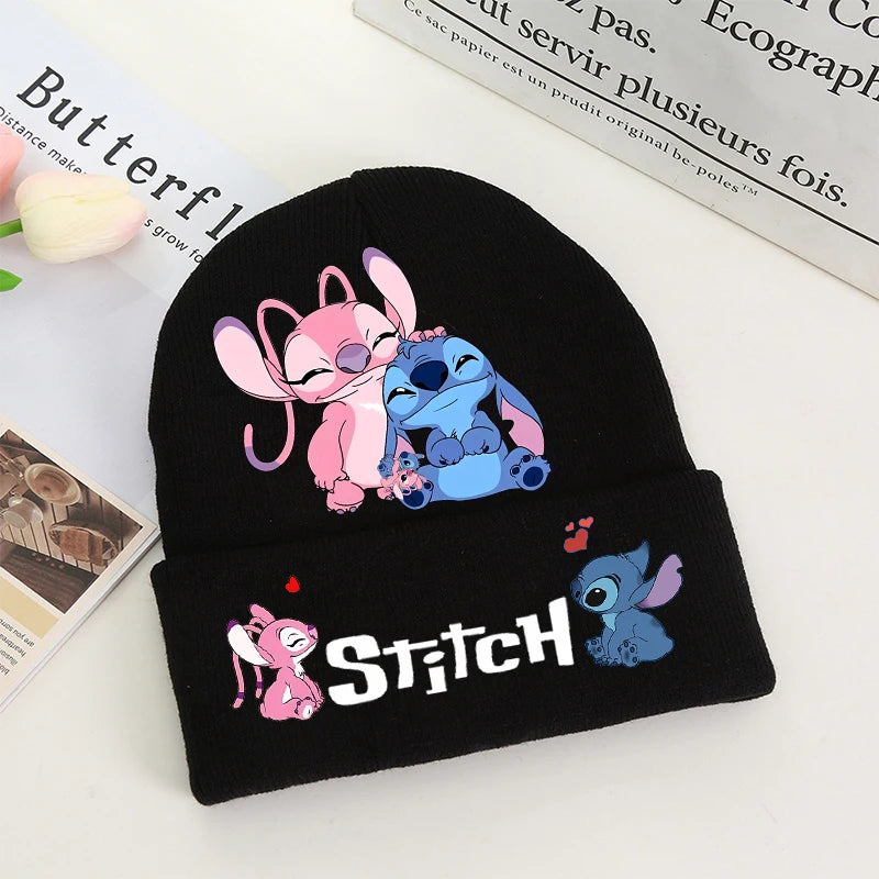Stitch Winter Hats for Women Men Beanies Knitted Solid Cute Hat Girls Autumn Female Beanie Caps Warmer Bonnet Ladies Casual Cap