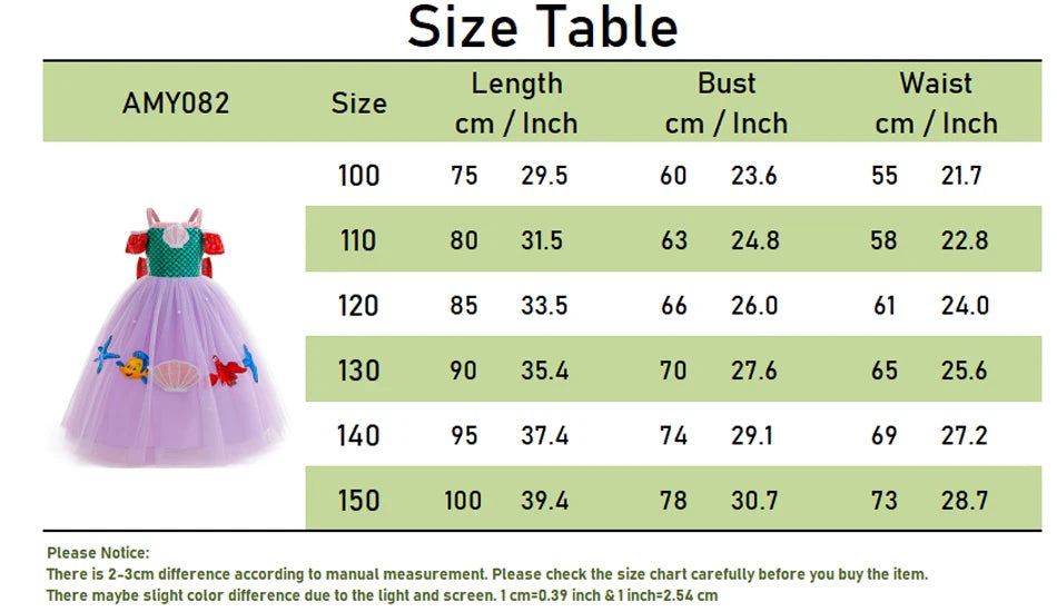 Mermaid Princess Girl Dress Movie Style Costume Kids Stage Costume Girls Fish Scale Decoration Sequins Big Bow Tutu Gown