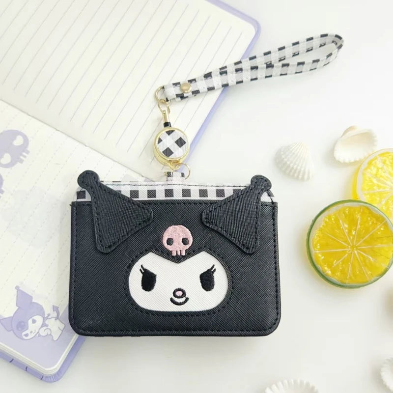 hello kitty y2k sanrio cute girl ID card storage bag Melody card holder travel passport Kuromi anime cartoon birthday gift