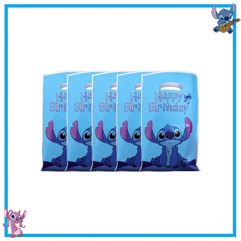 New Stitch Birthday Party Decoration Tableware Balloons Cups Plates Banner Straws Lilo And Stitch Theme Party Supplies Toy Gifts