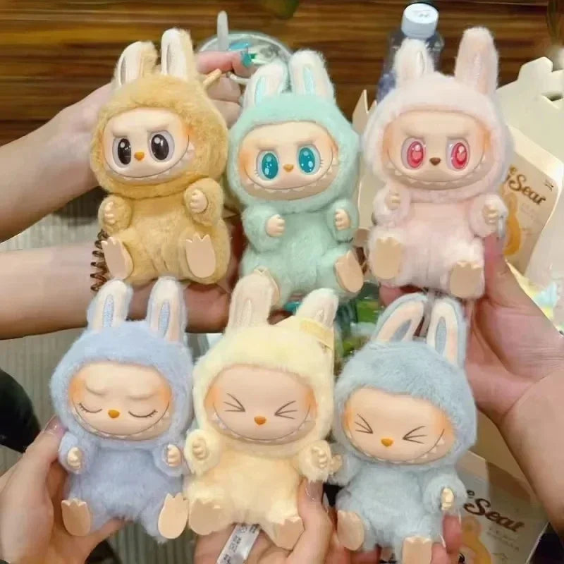Macaron 2nd The Monsters Labubu Sitting Party Vinyl Plush Blind Box Decorative Surprise Box Doll Collection Decoration Gifts