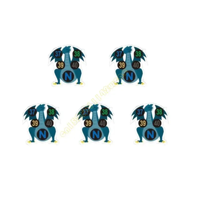 5PCS Kids Forehead Thermometer Strip Cartoon Fever Temperature Stickers for Baby DXAD