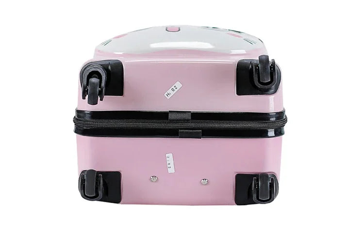 XQ kids travel suitcase 18-inch carry ons luggage trolley case for girls boys gift cabin rolling luggage spinner cute Cartoon