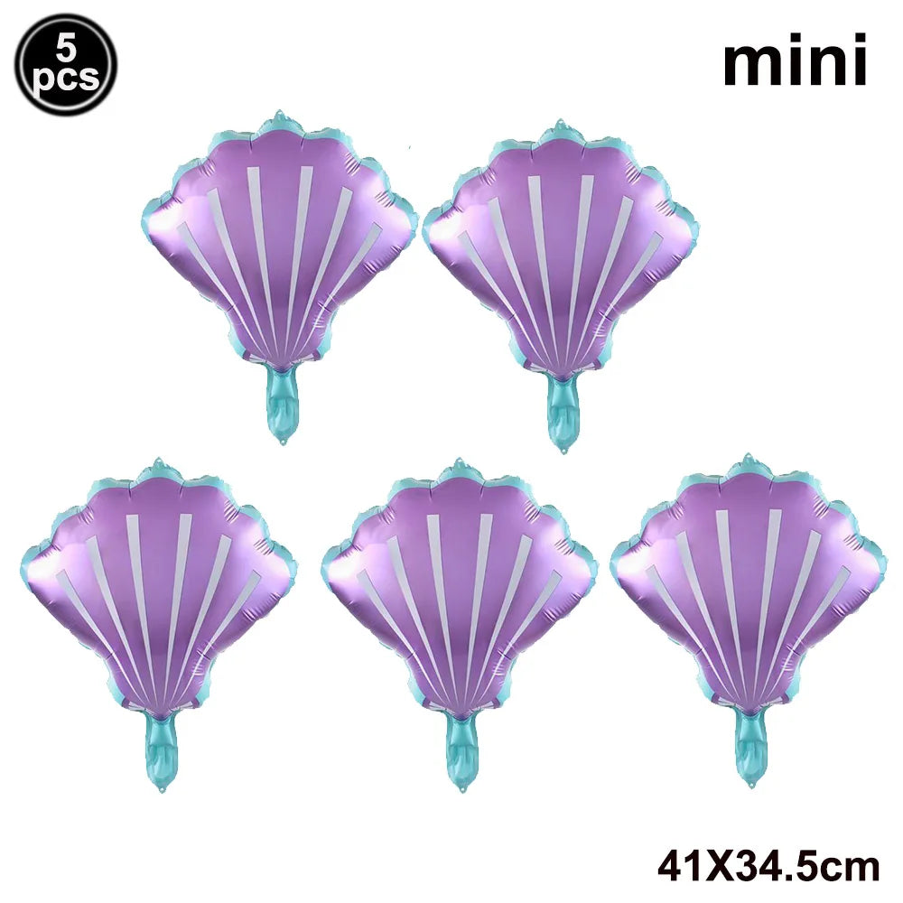 Standing Aluminum Film Smile Mermaid Balloon Children Birthday Partry Decor Supplies Lovely Surprise Toy Baby Shower Balloon