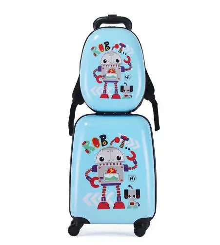 Kids Rolling Luggage Suitcase set 18 Inch kids Spinner Suitcase set travel trolley bags for girl  Suitcase trolley bag for boys