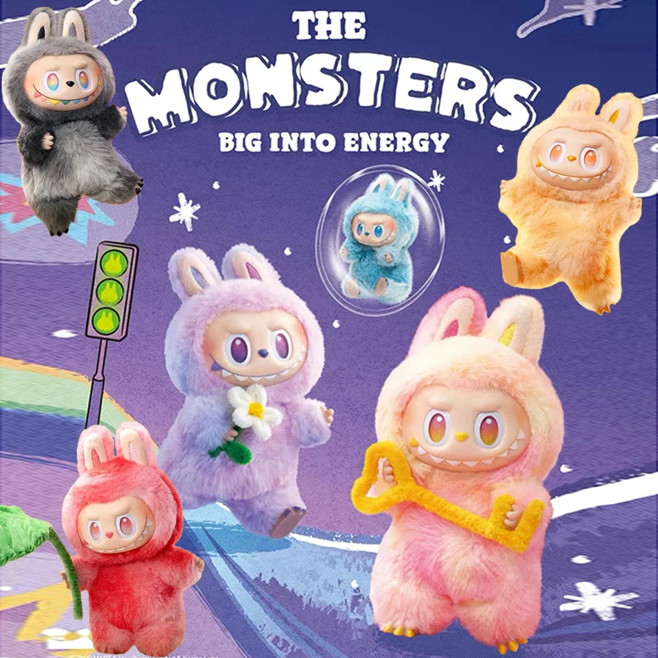 New Labubu Have A Seat Series BIG INTO ENERGY PVC Pendant Doll Model Kawaii The Monsters Blind Box Gift Labubu Macaron 3rd