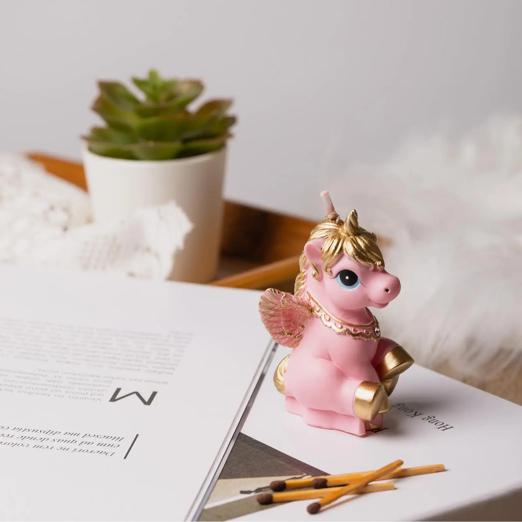 Sparklers Birthday Candle 1 Years Pink Unicorn Original Birthday Candles for Cake Blue Children's Birthday Candle