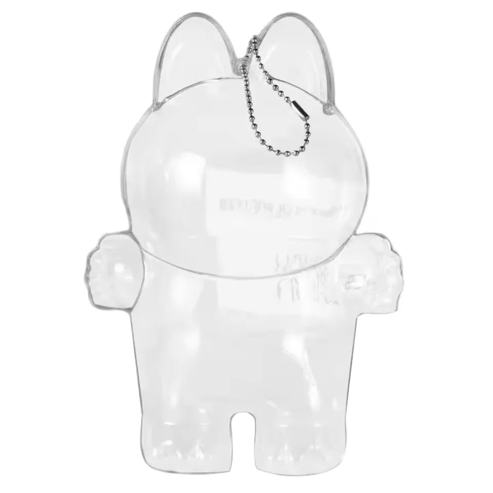 PopMart Monster Labubu V1 V2 Sit Party Transparent Protective Shell Doll Protective Doll Clothes Outfit Doll Accessories