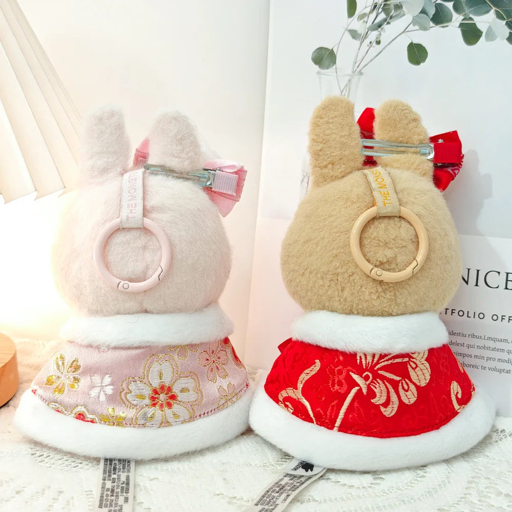 17cm Mini Plush Doll'S Clothes Outfit Accessories For Labubu V1 V2 Christmas Cookie Man Sweater Hat Clothing New Year Gift